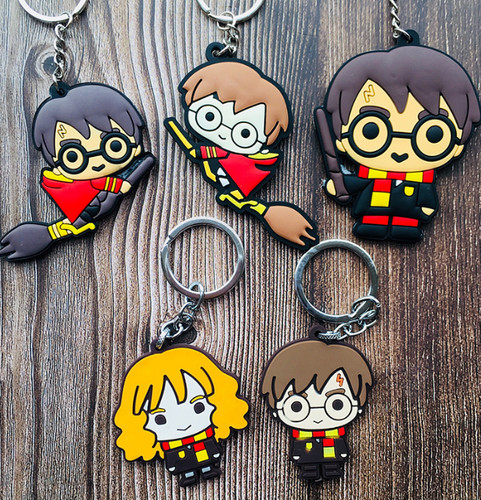 Lotto 20 Portachiavi Misti Anime Cartoon In PVC - Regalo Unisex Per Ragazzi E Ragazze