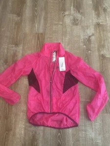 Louis Garneau X-Lite Jacket Women Medium Neon Pink Lightweight NEW NWT - Picture 1 of 8