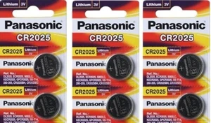9 x Fresh PANASONIC CR 2025 CR2025 CR-2025 LITHIUM COIN CELL Battery - Picture 1 of 1