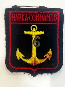 ANCIEN INSIGNE PATCH  TISSU HARKA COMMANDO 6 - Picture 1 of 2