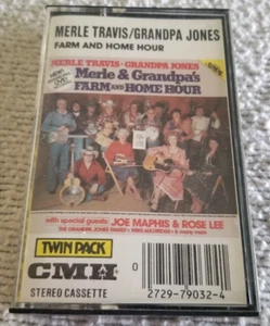 Merle Travis/Grandpa Jones - Farm and Home Hour - Live Recordings 1985 Cassette - Picture 1 of 4