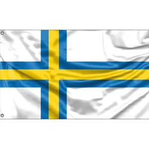 Bandera Åland 2, diseño único, 3x5 pies / 90x150 cm, hecho en la UE - Imagen 1 de 4