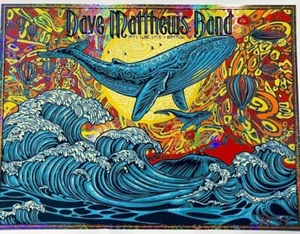 Dave Matthews Band Bristow Virginia FOIL 2022 Todd Slater AP Poster Kunstdruck - Bild 1 von 1