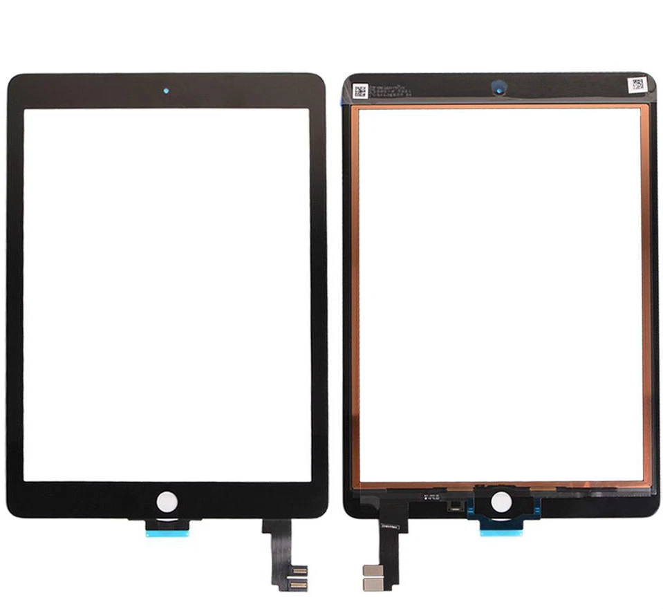 VETRO+TOUCH SCREEN NERO per APPLE IPAD AIR 2 (6) 9,7" per DISPLAY A1566 A1567 - Immagine 1 di 1