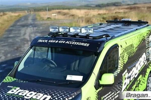 Roof Spot Bar+LEDs+Jumbo LED Spots Van To Fit Volkswagen Crafter 14 - 17 - BLACK - Picture 1 of 10