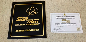 STAR TREK TNG (1994) -- St Vincent / Grenadines Limited Edition STAMP Set COA - Picture 1 of 3