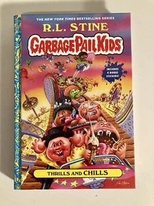 R.L. Stine Garbage Pail Kids GPK Thrills and Chills Signed BOOK AUTOGRAPH COPY  - Picture 1 of 4