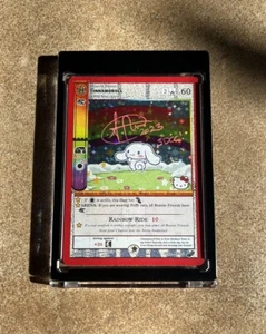 SDCC 2023 MetaZoo x Hello Kitty Cinnamoroll SIGNED Promo Card By AFTON NM+ - Picture 1 of 2
