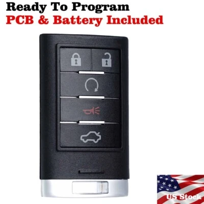 Llavero remoto de entrada sin llave para Cadillac Cts 2008 2009 2010 2011 2012 2013 Foto 1 de 4