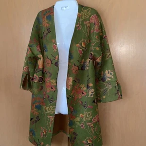 Floral Kimono M Shacket Lauren Hanson Shacket Asian 70s Retro Midi #mch - Picture 1 of 9