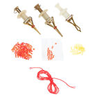 3 Pcs Bait Belt Set Abs Copper Fishing Clips For Lures Wear-Resistant Red