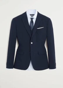 BNWT Mango Mens Slim fit suit blazer UK Size 44 RRP £119.99 - Picture 1 of 7
