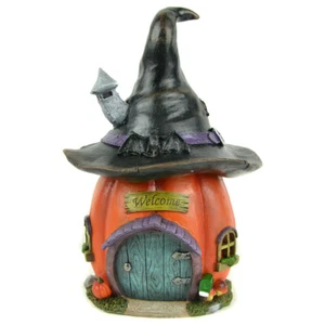 Feengarten Halloween Kürbis LED Haus, Hexenhut, Halloween Herzstück Geschenk - Bild 1 von 1
