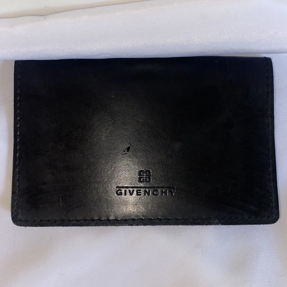 Cartera para tarjetas de cuero negra GIVENCHY Foto 1 de 4
