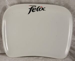 Felix Cat Food Dish by Purina  ceramic 7 inches long 5.5 inches across pet food
