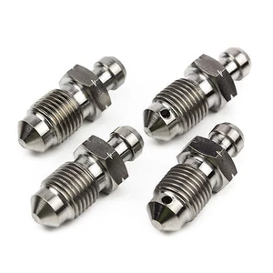 4x Titanium Bleed Nipple Screw M10 x 1.0 for Porsche Brembo Calipers - Picture 1 of 1