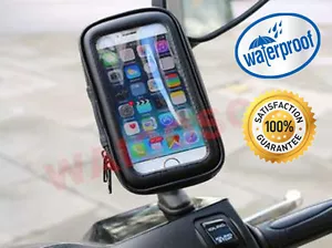 Custodia copri appunti dispositivo cellulare moto bicicletta tutte le marche GPS PDA - Foto 1 di 7