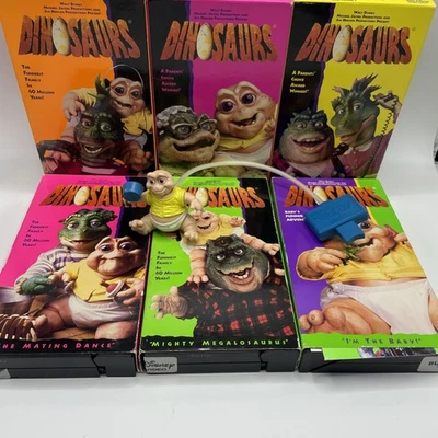 Vintage Jim Henson's DINOSAURS 1990’s TV Show Lot Of 6 tapes - Image 1 of 4