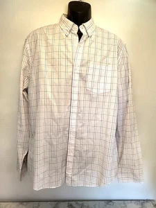 J Crew Mens Sz L Flex Wash Striped Plaid Dress Shirt Slim Fit Business Casual - Picture 1 of 5