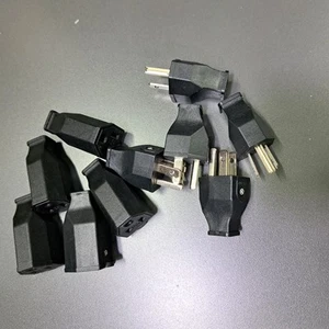 5 Pairs AC Plugs 15A 125V 3 Prong Grounded Residential Grade Plug Male Female 10 - Picture 1 of 16
