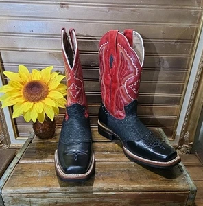 Joe Boots Marke Damengröße 9 EE Cowboystiefel Western Leder schwarz SCHÖN  - Bild 1 von 14