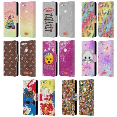 FUNDA BILLETERA LIBRO CUERO DE MODA OFICIAL EMOJI® PARA TELÉFONOS GOOGLE Foto 1 de 4