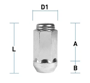 Tuerca de rueda M14 x 1,5 x 49 mm junta cónica 60° SW21 - Imagen 1 de 1