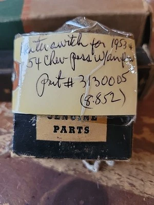 1953 1954 Chevrolet 150 210 Bel Air NOS GM Heater Blower Fan Switch #3130005 - Image 1 of 4