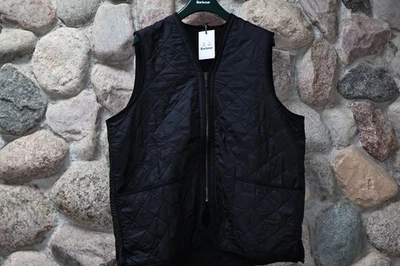 Barbour Polarquilt Waistcoat Zip Vest Black MLI0002BK91 New Extra Large XL - Image 1 of 4