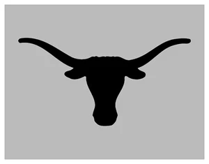 Steer LongHorns Bull Head Stencil 8.5" x 11" FREE SHIPPING - Bild 1 von 2