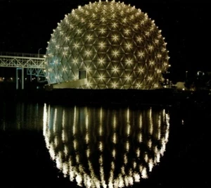Ontario Place Lit Cinesphere Triodetic Domed Theater Toronto CA Vintage Postcard - Picture 1 of 4