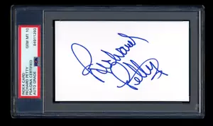 RICHARD PETTY SIGNED INDEX CARD PSA/DNA AUTOGRAPHED NASCAR HOF GEM MINT 10 - Picture 1 of 1