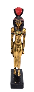 Statua egizia internazionale Artigiani Gilda HATHOR Dea AGI 12 pollici DANNEGGIATA - Foto 1 di 6