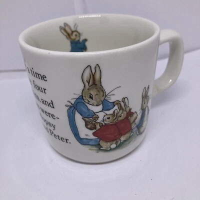 Peter Rabbit Nursery by Wedgwood Mug Cup 3” Beatrix Potter Designs - Image 1 of 4