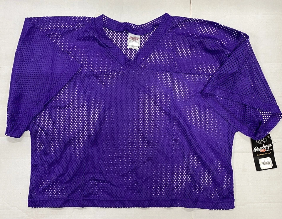 Rawlings FJ84 Purple Football Jersey Adult LG/XL - Image 1 of 1