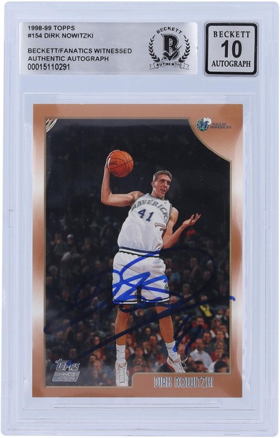 Dirk Nowitzki Signed Mavericks Replica 2011 NBA Champions Larry