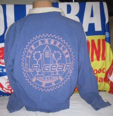 LA GEAR 洛杉矶加州复古田径夹克 90 年代男式大号轻便 — 第 1/4 张图片