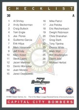 1993 1994 Classic Best Capital City Bombers Minor League Baseball Card - PICK