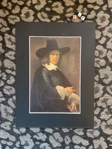 Rembrandt van Rijn , Mounted Art Print , Vintage, High Quality, 1950s - Picture 1 of 3
