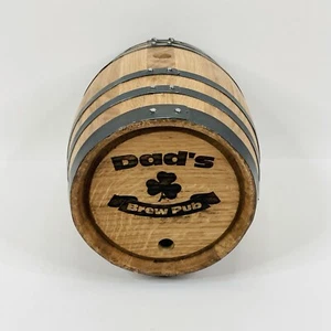 DADS BREW PUB Wooden Barrel Whiskey Wine Cider Home Brew Root Beer Barrel Only - Picture 1 of 9