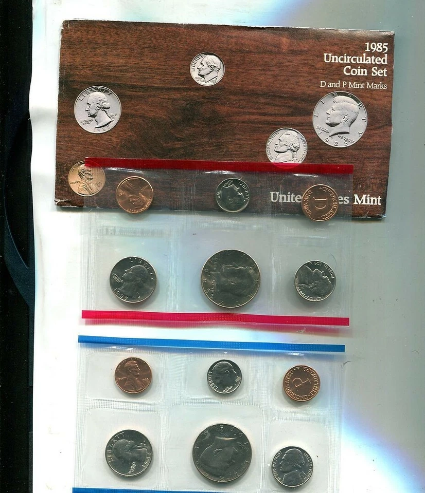 1985 P AND D UNITED STATES FULL MINT GOVERNMENT SET CHOICE BU - Image 1 of 1