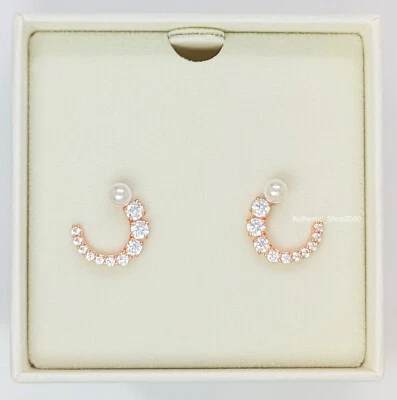 NUEVO 100% Auténtico SWAROVSKI Blanco Cristal Perlas Matriz Aro Pendientes 5692264 Foto 1 de 4