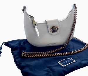 Kurt Geiger London Chelsea Small Drench Hobo Crossbody, Bone White NWT - Picture 1 of 20