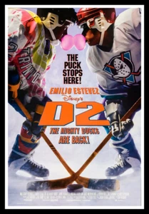 D2- Mighty Ducks 2 Movie Poster Print & Unframed Canvas Prints - Picture 1 of 6