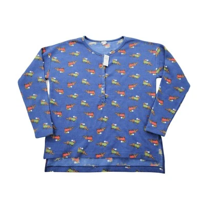 Aerie American Eagle Womens XS Winter Dogs Thermal Pajama Top Long Sleeve NWT  - Image 1 of 4