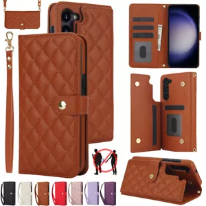 For Samsung Galaxy A55 A15 A54 A14 A13 A72 Luxury Leather Wallet Case Flip Cover - Picture 1 of 99
