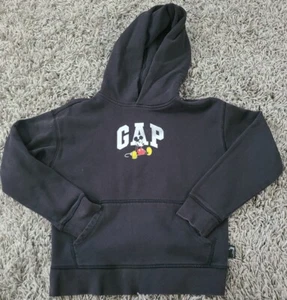 GAP x Disney Mickey Mouse Black Hoodie Fleece Sweater Size Kids XL - Picture 1 of 5