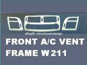 CHROME STAINLESS A/C AIR VENT FRAME (B) FOR 2002-2009 MERCEDES BENZ W211 E-CLASS - Bild 1 von 7