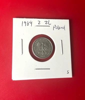 1989 2 ZL POLAND ALUMINUM COIN - NICE WORLD COIN !!! - Image 1 of 2