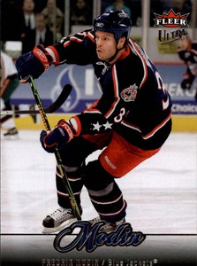 2007-08 Ultra Blue Jackets Hockey Card #139 Fredrik Modin